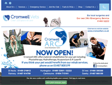 Tablet Screenshot of cromwellvets.co.uk